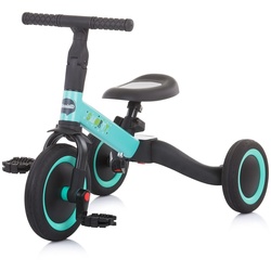 Chipolino Dreirad Smarty 2 in 1 Laufrad Gummireifen umbaubar Pedale verstellbar grün