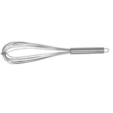 HENDI Schneebesen, Rührbesen, Ballonschneebesen, 8 dicke Drähte, mit Aufhängöse, Geschirrspülmaschinengeeignet, 400mm, Edelstahl