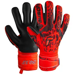 Torwarthandschuhe REUSCH "Attrakt Freegel Silver", Damen, Gr. 7,5, rot, 56% Elastodien, 34% Polyester, 5% Polyurethan, mehrfarbig, sportlich, Handschuhe, mit hervorragendem Grip