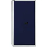 BISLEY Stahlschrank Universal E782A04505 lichtgrau, oxofordblau 91,4 x 40,0 x 195,0 cm, aufgebaut