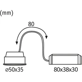 Paulmann LED Modul Einbauleuchte Smart Home Zigbee LED-Bad-Einbauleuchte EEK: G (A - G) LED Satin