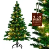 CASARIA Weihnachtsbaum 150cm mit Lichterkette