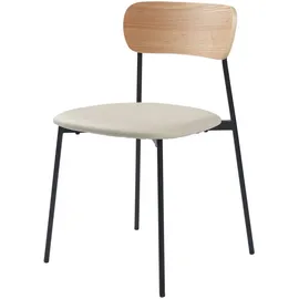 [en.casa] Esszimmerstuhl-Set, Beige