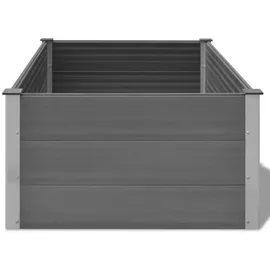 vidaXL Garten-Hochbeet WPC 150 x 100 x 54 cm Grau