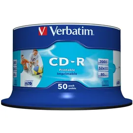 Verbatim CD-R 700MB 52x bedruckbar 50er Spindel (43438)
