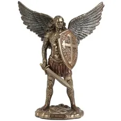Signes Grimalt  Statuetten und Figuren Heiliger Erzengel Michael  in Gold, Einheitsgrösse