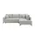 Sofa.de Eckcouch Webstoff 2-Sitzer Grau