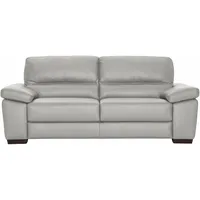 3-Sitzer CALIA ITALIA "Gaia, hochwertiges Ledersofa mit erstklassigem Sitzkomfort" Sofas Gr. B/H/T: 210cm x 92cm x 97cm, Leder SORRENTO, braun (tortora) edles Design, in zwei hochwertigen Lederqualitäten