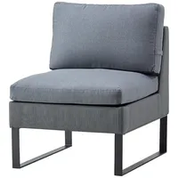 Cane-Line Gartensofa-Modul Flex Einzelmodul Aluminium Grau