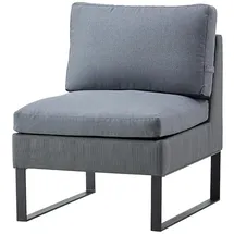 Cane-Line Gartensofa-Modul Flex Einzelmodul Aluminium Grau