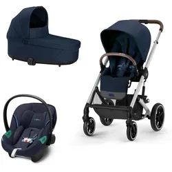 Cybex Trio Balios S Lux mit Aton S2 - Telaio Silver Ocean Blue