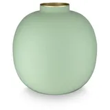 Pip Studio Matt Bright Green Vase Metal 23cm