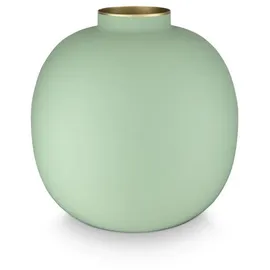 Pip Studio Matt Bright Green Vase Metal 23cm