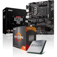Memory PC Aufrüst-Kit Bundle AMD Ryzen 7 5800X 8X 3.8 GHz, 16 GB DDR4, A520M-A Pro, komplett fertig montiert inkl. Bios Update und getestet