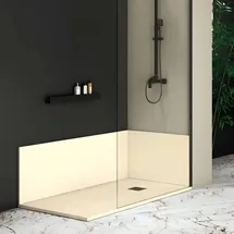 MIRLO Duschrückwand Beige