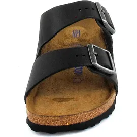 Birkenstock Arizona Weichbettung Naturleder geölt schmal schwarz 45