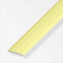 Alfer Bergangsprofil 1 m, 37 x 2.5 mm Aluminium eloxiert messing Übergangsprofile - Alfer