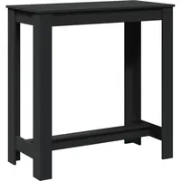 vidaXL Bartisch 102 x 50 x 103,5 cm Schwarz
