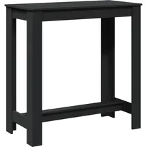 vidaXL Bartisch 102 x 50 x 103,5 cm Schwarz