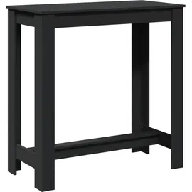 vidaXL Bartisch 102 x 50 x 103,5 cm Schwarz