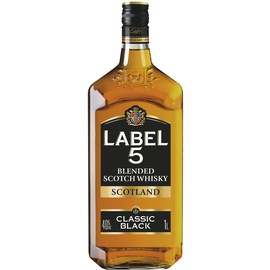 Label 5 Classic Black Blended Scotch 40% vol 1 l