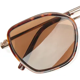 LASCANA Sonnenbrille LASCANA, Damen, braun (braun, schwarz), Sonnenbrillen Sonnenbrille, Trendy Sonnenbrille mit UV Schutz, Damenbrille, Sonnenschutz