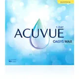 Acuvue OASYS MAX 1-Day MULTIFOCAL Tageskontaktlinsen – 90 Gleitsichtlinsen für den Nah-, Zwischen- und Fernbereich – Tageskontaktlinsen mit -0.50 dpt und BC 8.4 – UV Schutz & angenehmes Tragegefühl