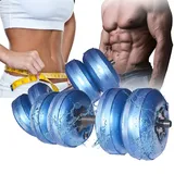 DEIRIS Wasser Hanteln set 10~25kg, Reise Hanteln, Justierbare Hantel Gewicht, Tragbar, für Männer und Frauen - Krafttraining - Fitness Training(Blau)