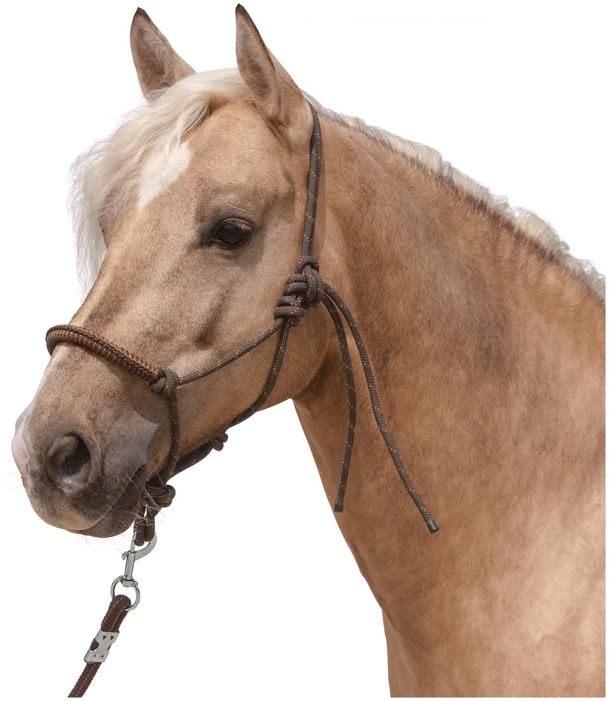 L-pro West Knotenhalfter mit Seil braun PONY