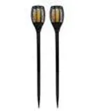 Lumi Jardin Solarleuchte Kunststoff 70 cm 2er Set schwarz