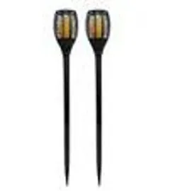 Lumi Jardin Solarleuchte Kunststoff 70 cm 2er Set schwarz