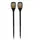 Lumi Jardin Solarleuchte Kunststoff 70 cm 2er Set schwarz