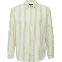 QS Regular Fit: Streifenhemd mit Strukturoptik - creme - XS