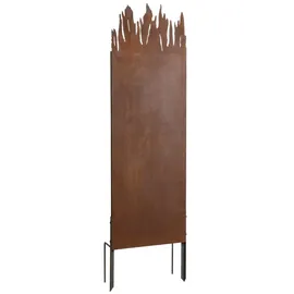 Estexo Sichtschutzelement 170 x 150 cm Rost Stahl