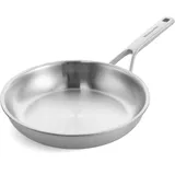 KitchenAid Bratpfanne aus Edelstahl, Dreifach, Multiclad, Induktion, Backofenfest bis 220°C, Spülmaschinenfest, Silber