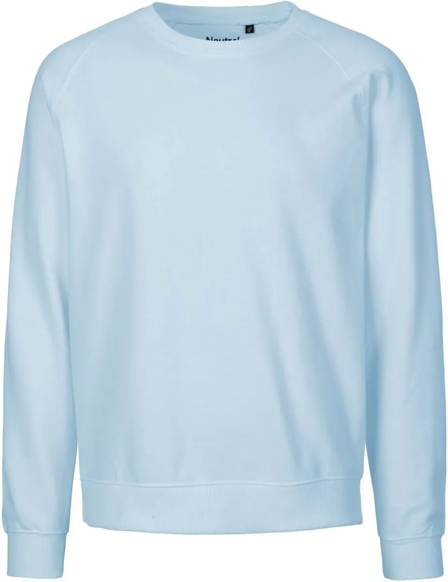 Neutral Unisex Bio Raglan Sweater Sweatshirt O63001 light blue M