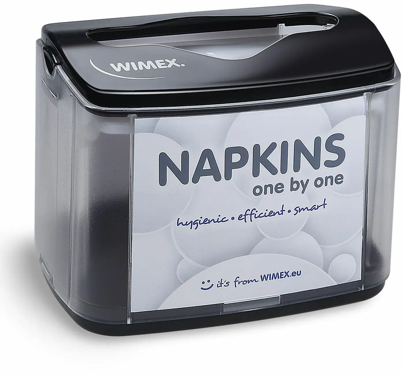 NAPKINS Tischspender für Spenderservietten modernes Design schwarz ABS Metall