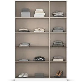 Rauch Spiegelschrank mit Einlegeböden ¦ grau ¦ Maße (cm): B: 136 H: 210