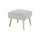 Soho Polsterhocker Jolyn 49 x 45 x 49 cm Grau