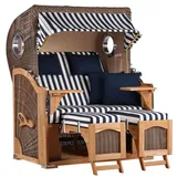 Mr. Deko Düne Teak Bullauge PE grey Dessin 518