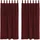 vidaXL Verdunkelungsvorhänge 2 pcs Weinrot 140 x 175 cm