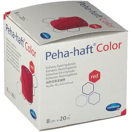 Hartmann Peha-haft Color Fixierbinde latexfrei 8cmx20m rot