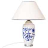 Zwiebelmuster Original Bohemia Lampe "1211" mit Textilschirm Neu mit OVP