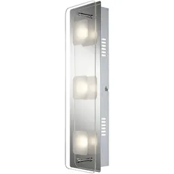 LED Wandleuchte indirekt Treppenhauslampe Flurleuchte Wandlampe 3 flammig Schlafzimmerlampe, 3x 5W, 3x 400lm warmweiß, BxH 12x42 cm