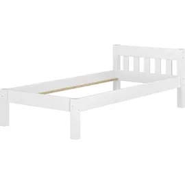 Erst-Holz Einzelbett V-60,38-09F 90 x 200 cm Kiefer massiv weiß
