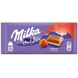 Milka Erdbeer Schokolade 100g