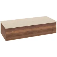 Villeroy & Boch Antao Sideboard L41103HM 120x26,8x50cm, Waschbeckenplattenfarbe botticino, warm walnut