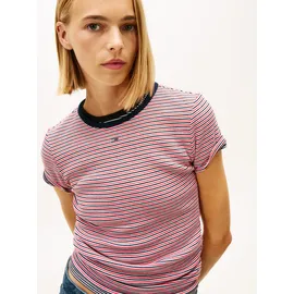 Tommy Hilfiger TJW ESSENTIAL RIB SHORT SLEEVE EXT Weiß M