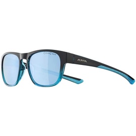 Alpina LINO II - Verspiegelte und Bruchsichere Sonnenbrille Mit 100% UV-Schutz Für Erwachsene, black-blue transparent, One Size