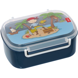 sigikid 25004 Brotzeitbox Sammy Samoa Lunchbox BPA-frei Mädchen und Jungen empfohlen ab 2 Jahren blau, 17 x 11 x 7 cm